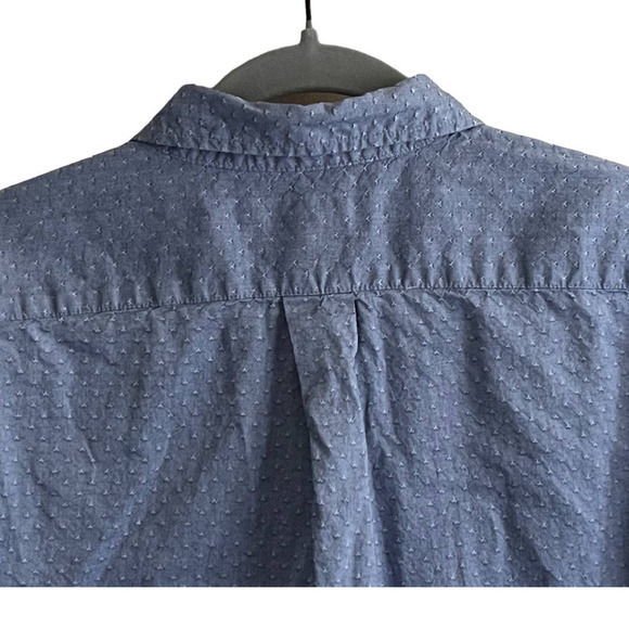 U.S. Polo Assn. Men's Dress Shirt XXL Blue Short Sleeve Button Down Collar - Picture 3 of 8